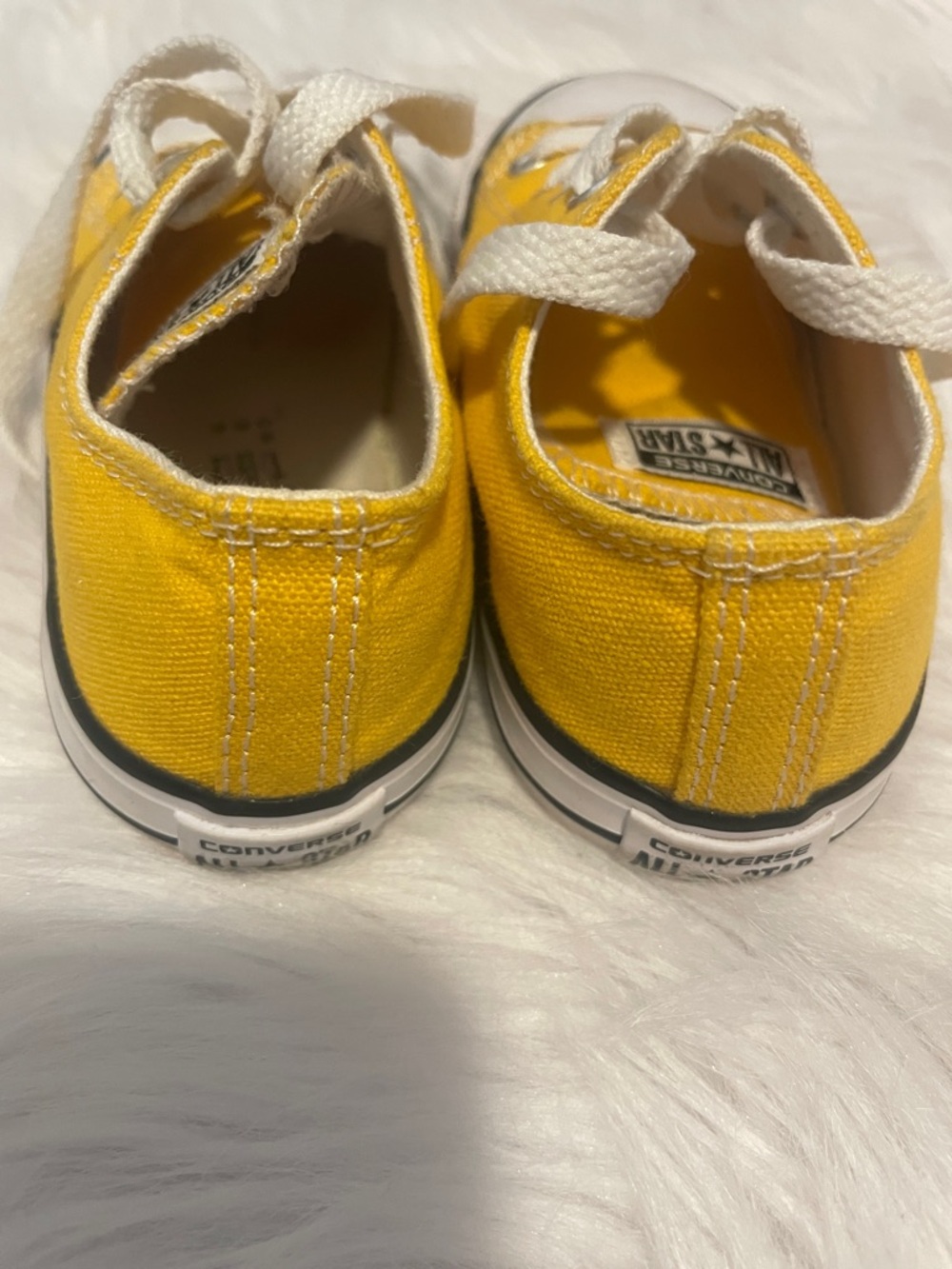 Converse All Star Kids Yellow Low-Top Sneakers - Picture 2 of 5